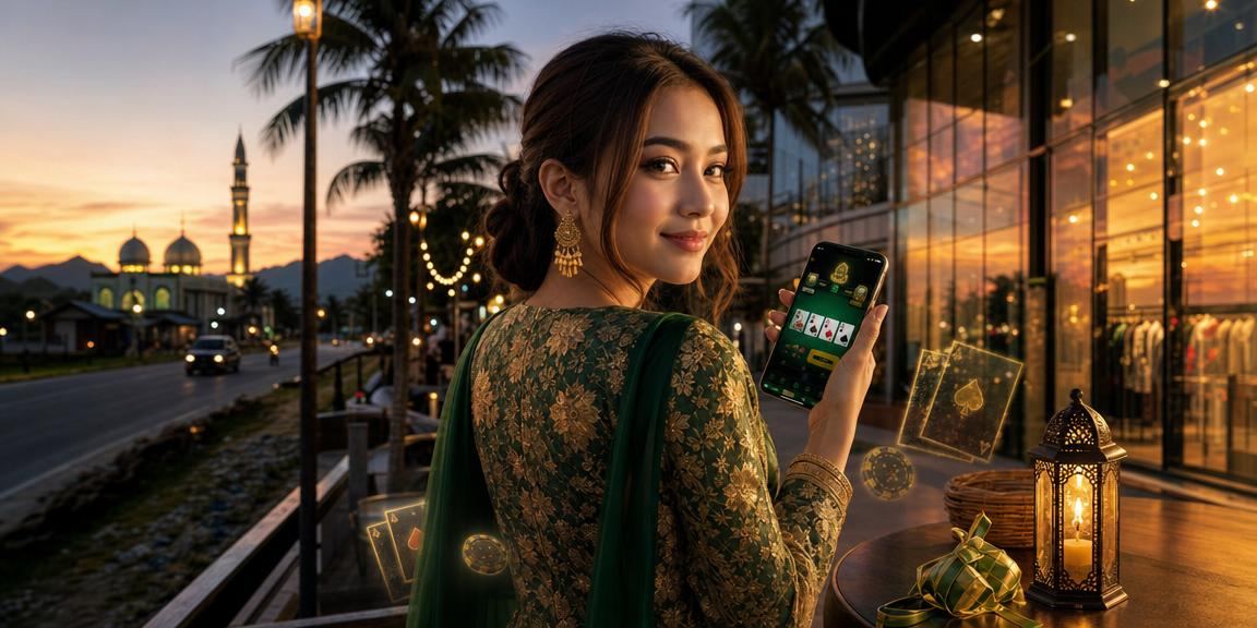 Permainan poker online bertema Hari Raya Malaysia di 7plus